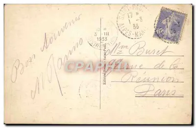 Stara pocztówka Saint Paul Ogólny widok z Piol St Antonin — Rewers