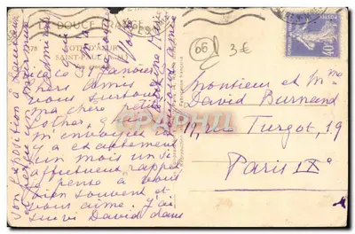 Vue de Saint-Paul-de-Vence — éditeur 'La Douce France' n°178 — Rewers