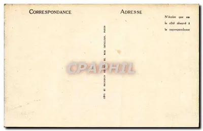 Fontainebleau — A Floresta — Rua Louis-Philippe — LL — 106 — Verso