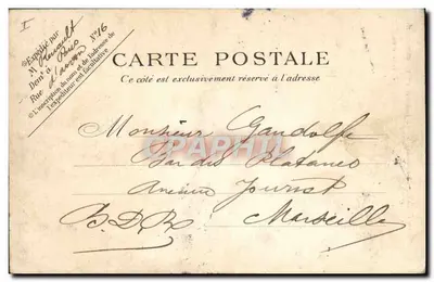 Paryż — Pomnik Lafayette i Washingtona — P. P. C. Paryż — Rewers