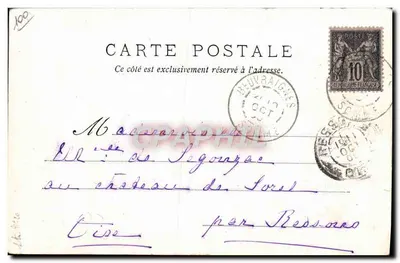 Cortège do Clou-Rêve — Exposição de 1900 em Paris — T. Blance 1900 — Verso