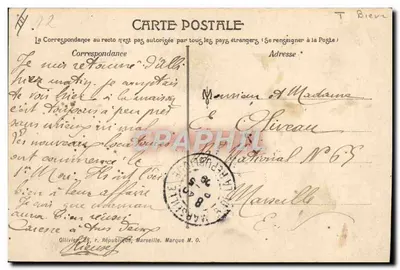 Marseille — Wystawa Kolonialna 1906 — Pałac Kambodży, Pavyliony Velten i Picon — Rewers