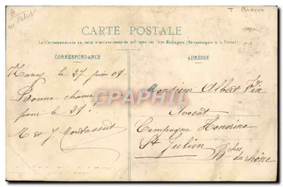 Cartolina d'epoca Brasserie Exposition de Nancy Consortium des brasseries — Verso
