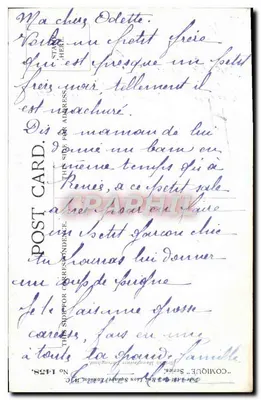 Criança esquecida na lavanderia — Donald Mc. Gill — Série 1458, Comique — Verso