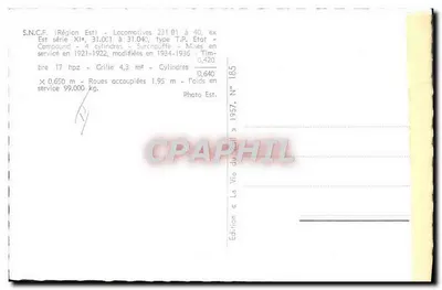 Parowóz S.N.C.F. — seria 231.013 — Rewers