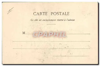 W wagonie — Wiersz Paula Verlaine'a — Fototypia A. Bergeret et Cie, Nancy — Rewers