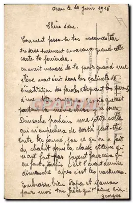 Oran — Le Théâtre Municipal — E.S. n°267 — Verso
