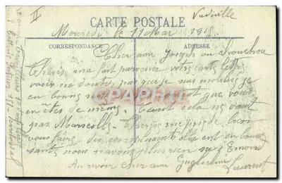 Teatr w Reims — Przylącz przez niemieckie bombardowanie — G. M. Laverange, nr 85 — Rewers