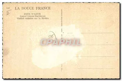 Sospel (Alpes-Maritimes) — Velhas casas sobre a Bévéra — A Doce França, n°101 — Verso