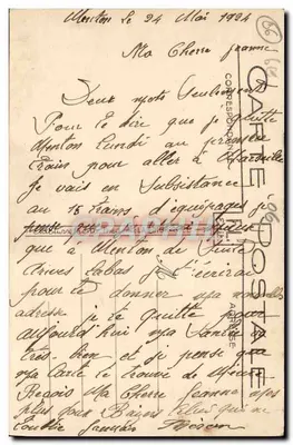 Sospel (A.-M.) — O Velho Ponte e as Montanhas Francesas — F. L. n° 285 — Verso