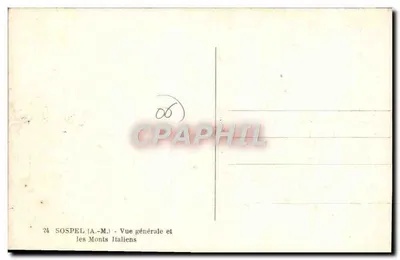 Sospel — Vista geral e os Montes Italianos — Verso