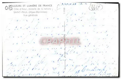 Saint-Paul (Alpes-Maritimes) — Ogólny Widok (Lato) — Wydawca: Kolor i Światło z Francji — Rewers