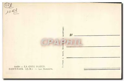 Saint-Paul (A.M.) — Die Mauern — Edition A. Baux — Rückseite