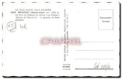 Briançon — najwyższa miasto Europy — Spółka Wydawnictw Francuskich — Rewers