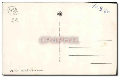 Vitré — Zamek Vitré — Zamek Vitré — Rewers