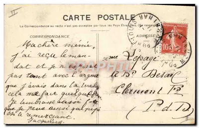 Hennebont - De Gevangenis — uitgever 'Sons' n°62 — Achterkant