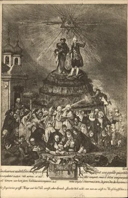 Tema religioso — gravura satírica — editor desconhecido, n° 9