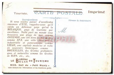 A Criança Belga — caricatura de um bebê com capacete alemão — editor L.V.C., n° S.1 — Verso