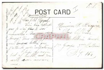Mlle Anastasie et la Censure — caricature d'école — éditeur Lafayette, série N° 084 — Verso