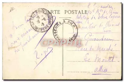 Los deportes invernales en las Alpes — El esquí — Un doble salto — Ph. Ergelet — E.R. — Reverso
