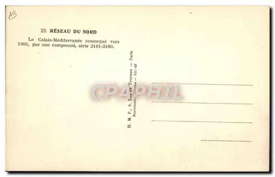 कैले-मेडिटेरानिया — उत्तर के नेटवर्क — 1905 के आसपास एक कंपाउंड सीरीज 2161-2180 द्वारा खींचा गया — पीछे