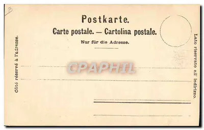 Caminho de ferro dos Rochers de Naye — vista de trem de montanha — Channaux Frères & Cie, Genebra, n° 1337 — Verso