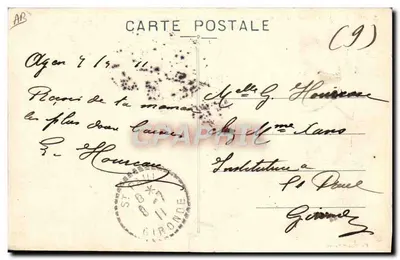 Agen — Pont-Canal sur la Garonne et ligne du Midi, Bordeaux à Cetète — Diabrotique-Paris, Agen — Achterkant