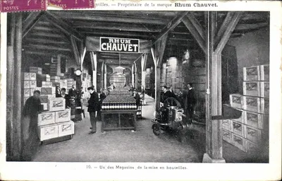 Loja de engarrafamento — Rum Chauvet — Editor: n°10 da série 'Antilhas'.
