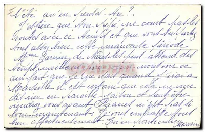 Normandia — Mamzelle Margot i chłopiec z butelką cydru — wydawca nie widoczny — Rewers