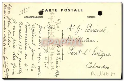 Cognac — Marquage à feu des caisses avant leur expédition — Etablissements J.A. Hennessy & Co. — Photo Drager — Rückseite