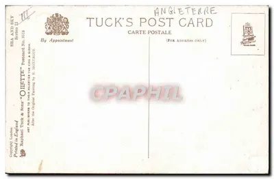 Scena morska z jachtami — Tuck & Sons, seria II nr 8318 — Rewers
