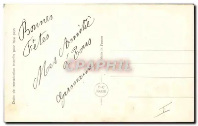 Je Voudrais... — Poema de amor — P-C Paris n°2632 — Verso
