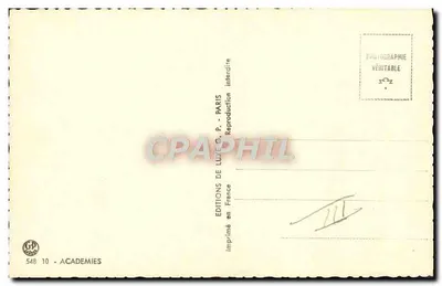 Mulher nua segurando um quadro — Éditions de Luxe G.P. — n° 548 10 — Verso