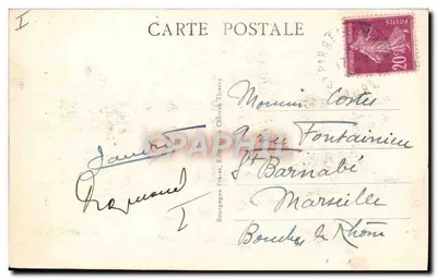 Château-Thierry (Aisne) — O Monumento Americano da Côte 204 — Editor J. B. n°127 — Verso