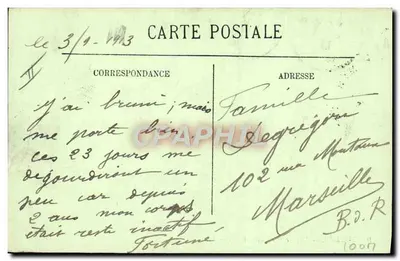 Toulon — Torpedeiros no Petit Rang — LL. — Verso