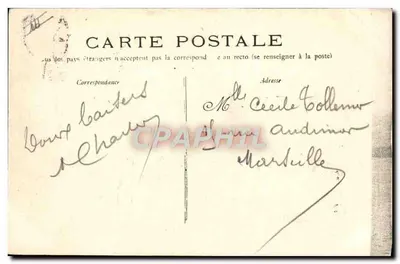 Navio de guerra IÉNA — Marinha Francesa Couraçado de 1º grau — editor desconhecido, n° 321 — Verso
