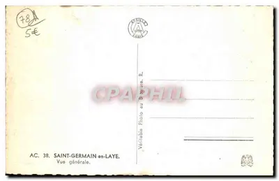 Saint-Germain-en-Laye — Vista general — AC. 38 — Foto auténtica del Bureau R. Paris — Reverso