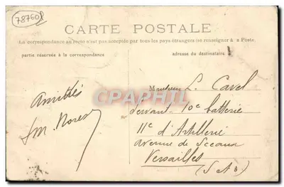 Pontchartrain (S.-e-O.) — Castelo de Pontchartrain — Editor Olivier-Robin, Paris — Verso