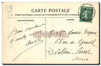 Palazzo di Fontainebleau — La Grotta dei Pini — editore Yanel, n° 121 — Verso