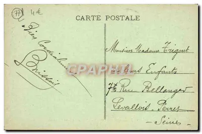 Floresta de Fontainebleau — Vista da Torre Denecourt — série 88 — Verso