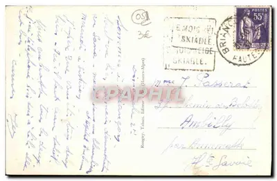 N.-D. do LAUS. — Monumento de Pindre - A Aparição — Rougny, Tabacs (Hautes-Alpes) — Verso