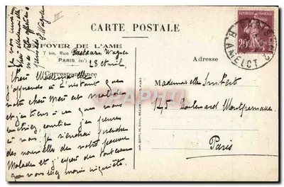 Retrato de un hombre en traje de magistrado — C. Wagner — editor J.-F. Bouchor MC — Reverso