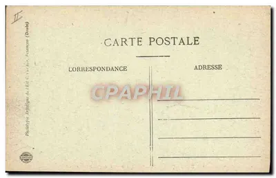 Besançon — Mont-de-Piété e Templo Protestante — C.L.B — Verso