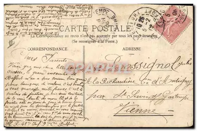 Belfort — Katedra protestancka — wydawca nieznany, nr 17 — Rewers