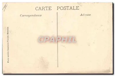 Exposição Colonial, Marselha 1906 — Pavilhão do Amer Picon — Photo-steliers Baudouin-Vincent, Marselha — Verso