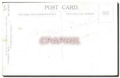 Criança carregando presentes — Ronald Mc Gill — Série 'Comique', n° 1713 — Verso