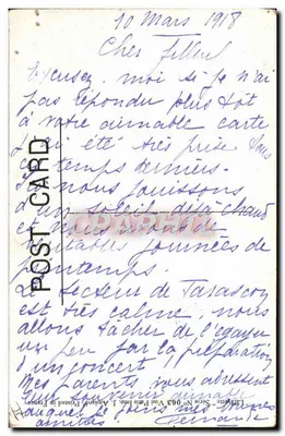 Criança e cachorro diante de uma cartaz — dia sem carne — editor Lamy, série N° 063 — Verso