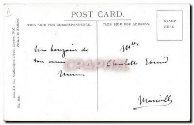 O buquê da reconciliação — Tom Peddie — Inter-Art Co., London, W.C., No. 366 — Verso