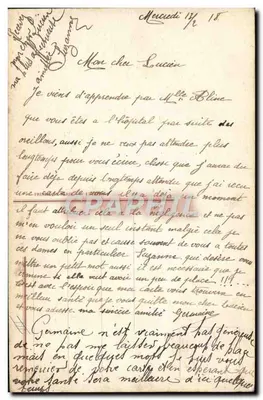 Enfant en uniforme militaire offrant une marguerite à une petite fille — R. Right, n° 2659 — Verso