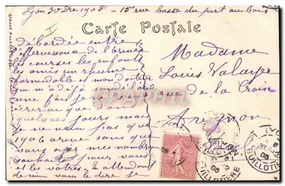 Stara pocztówka Bateau Voilier Salon de 1905 Embarquement des filets par Maroniez — Rewers